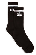 Women's Throwback Sock - Black/White