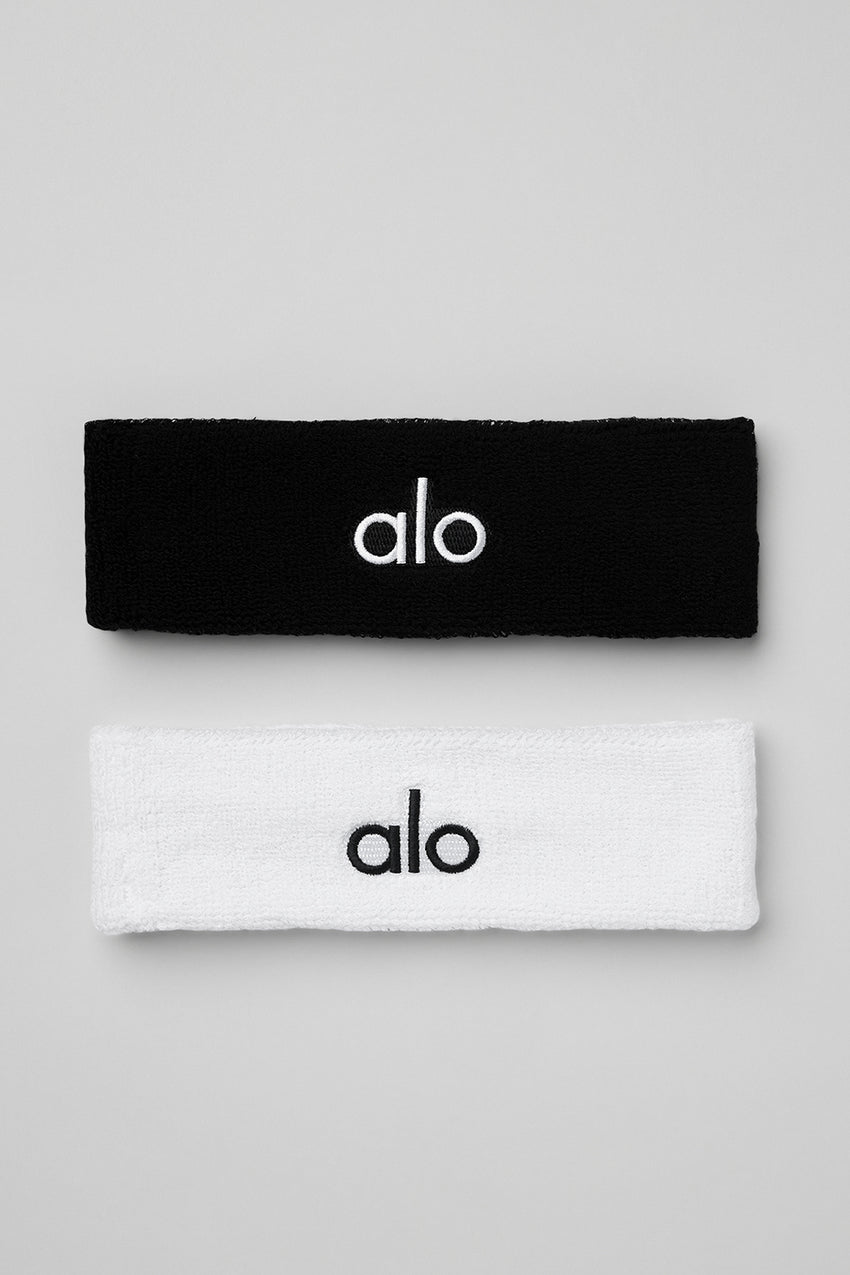 Glow Sweatband (2-Pack) - Black/White