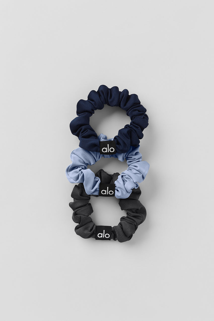 Fresh Mini Scrunchie 3-Pack - White/Seashell Blue/Spearmint