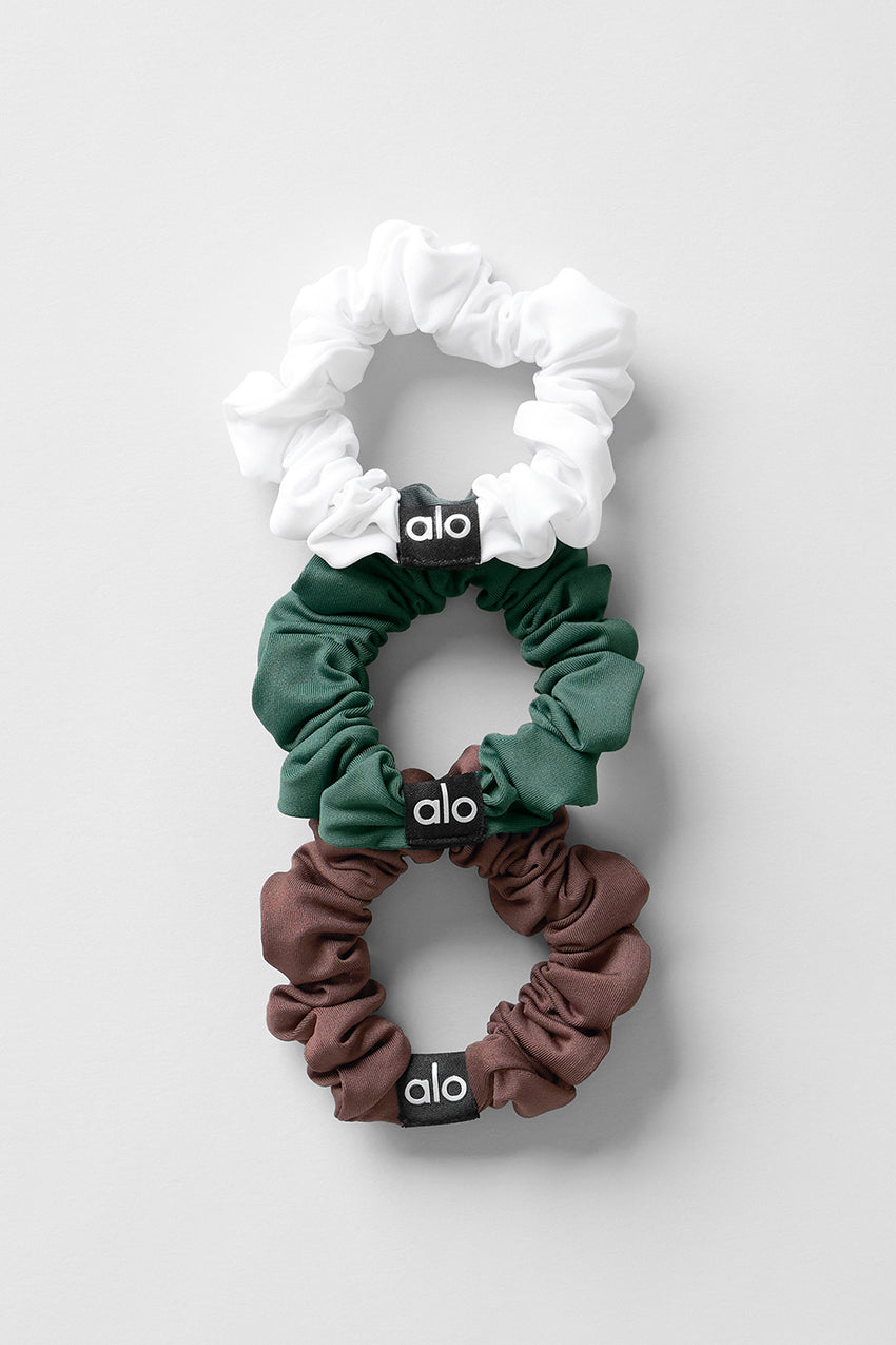 Fresh Mini Scrunchie 3-Pack - White/Seashell Blue/Spearmint