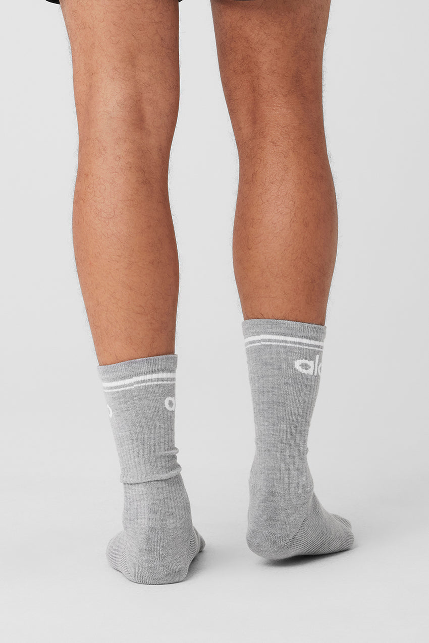 Unisex Throwback Sock - White/Black