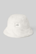 Faux Fur Bucket Hat - Ivory