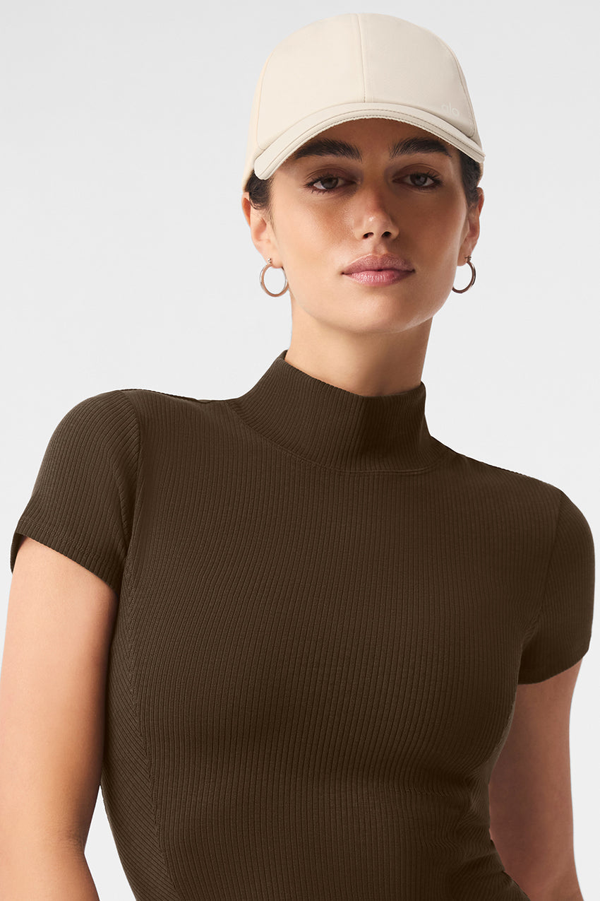 Satin Off-Duty Cap - Black