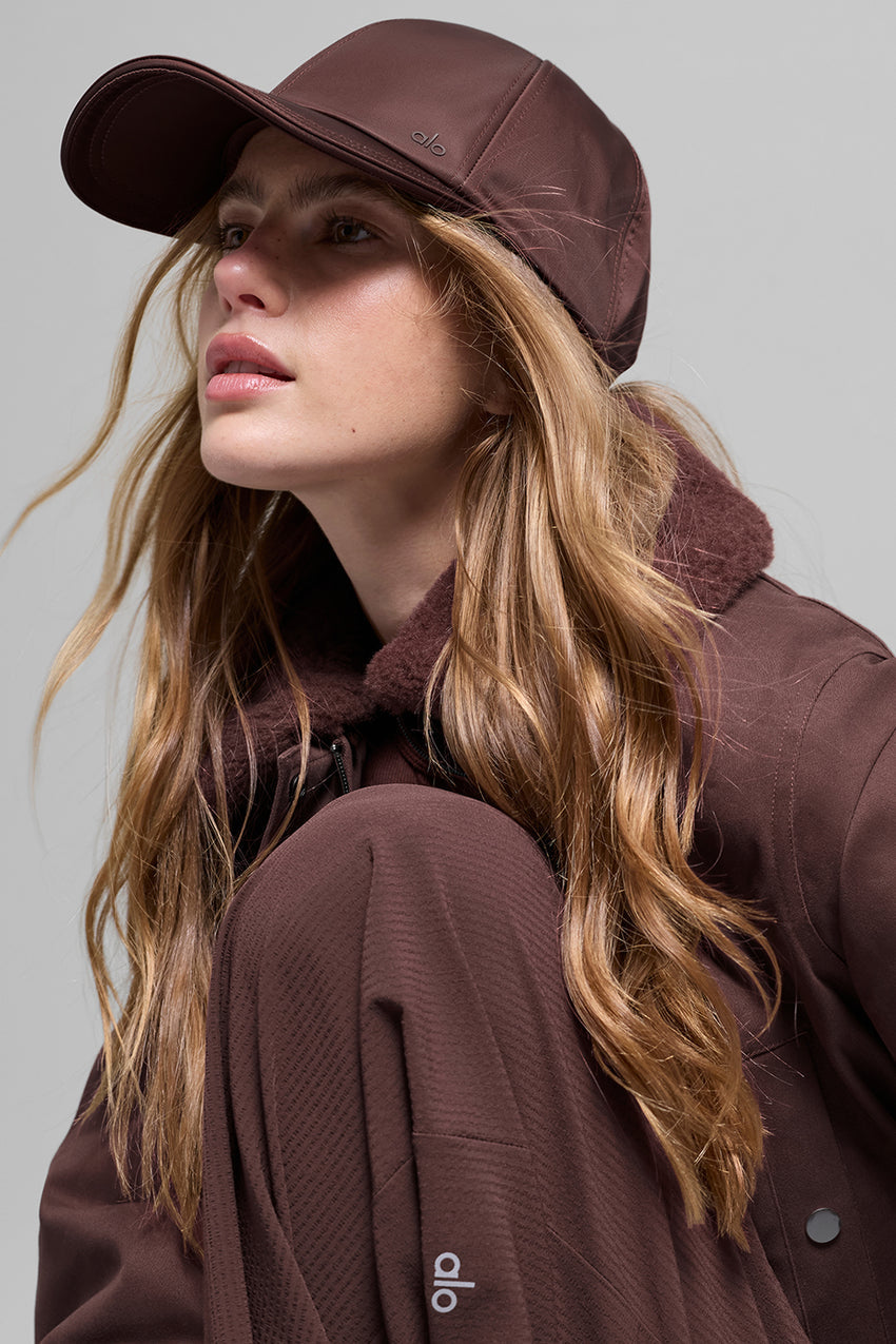 Satin Off-Duty Cap - Black