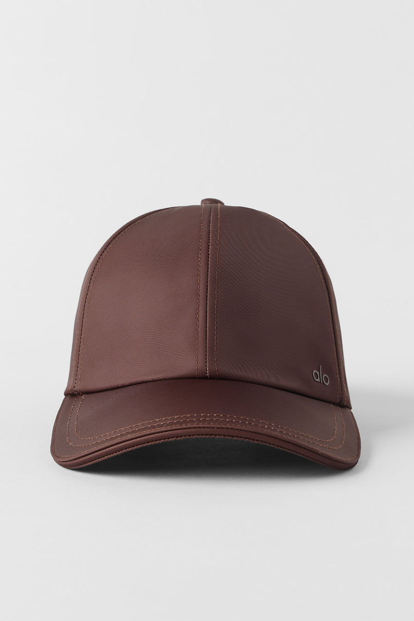 Satin Off-Duty Cap - Black
