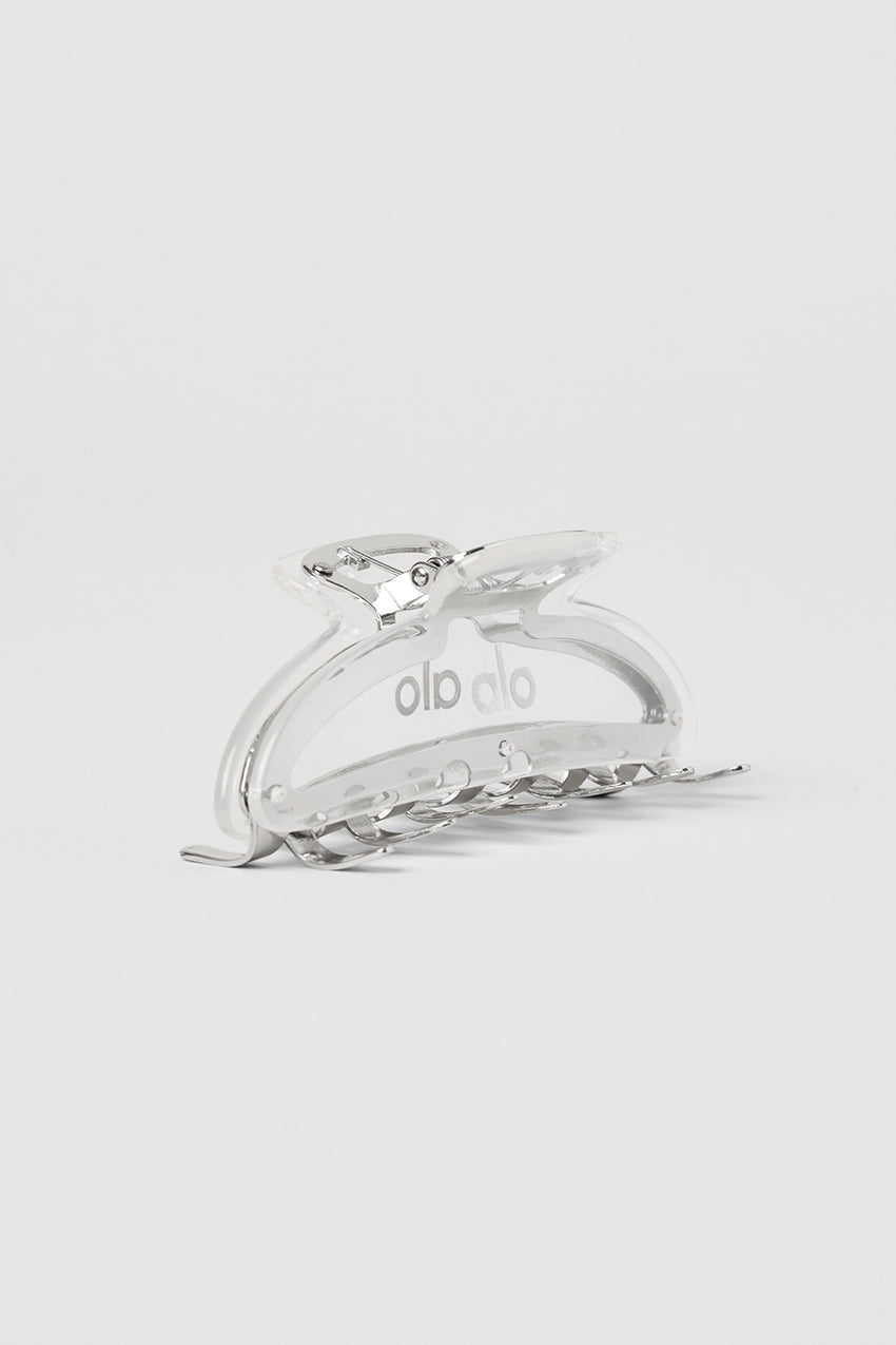 Acrylic Illusion Claw Clip - Bluestone/Chrome