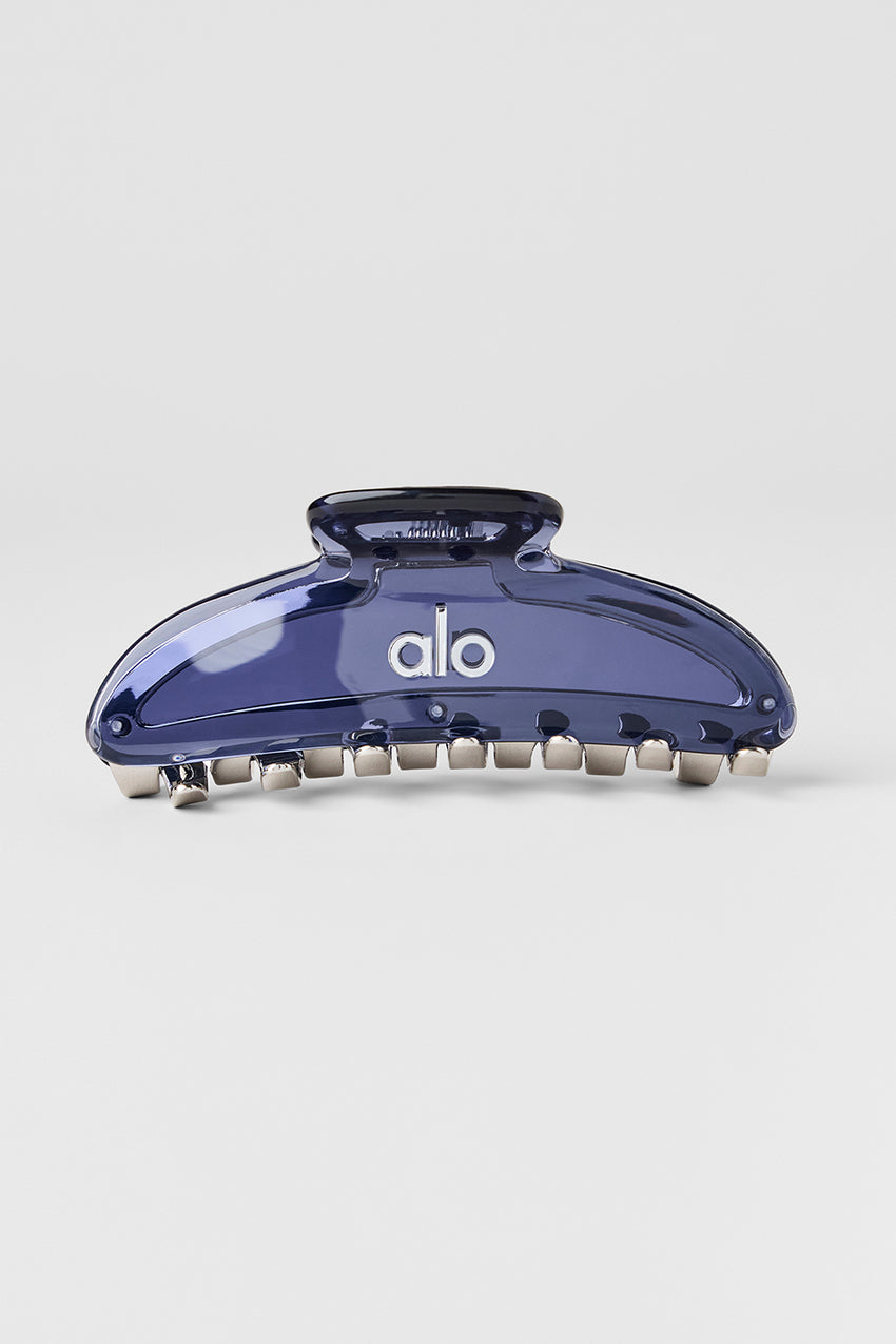 Acrylic Illusion Claw Clip - Bluestone/Chrome