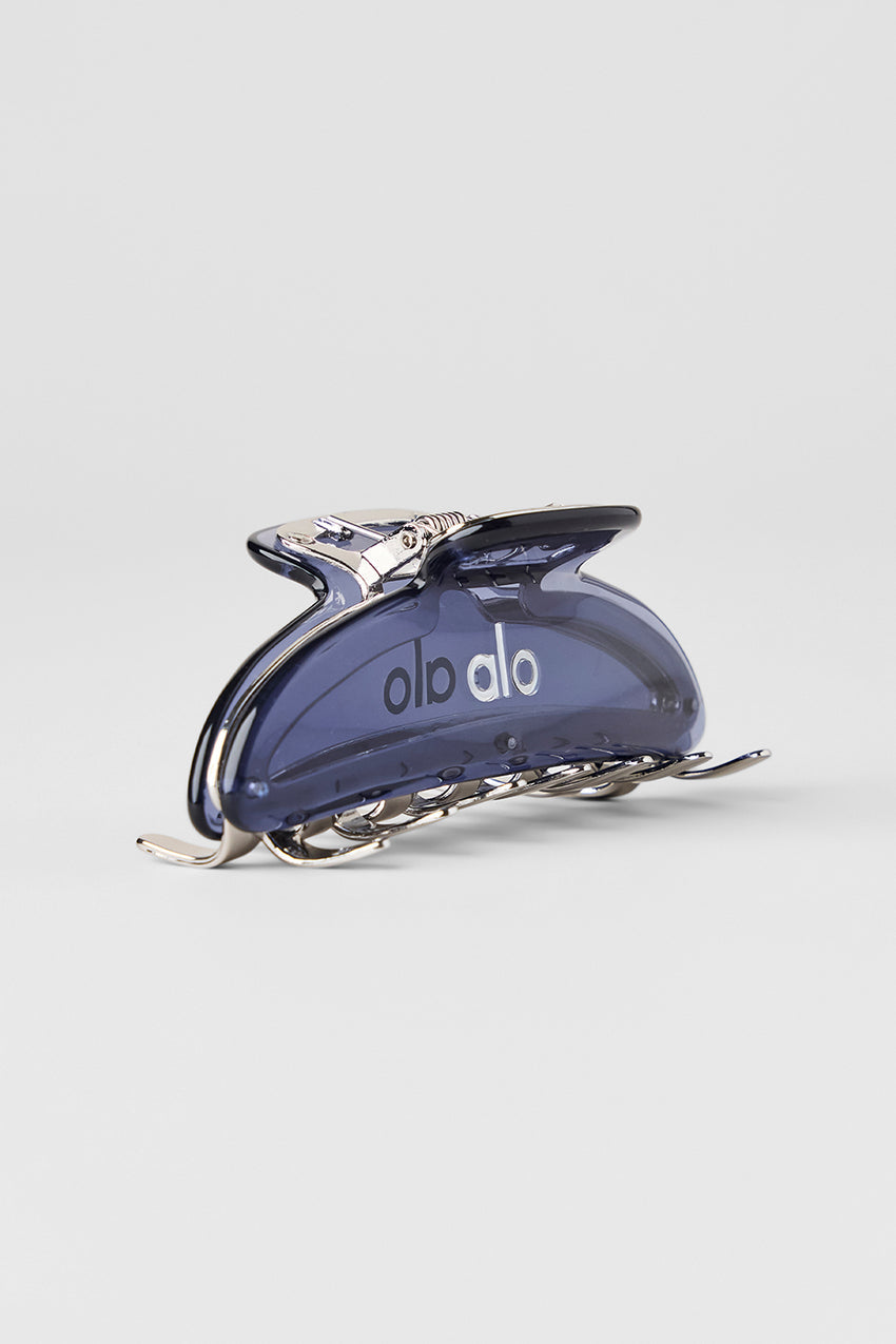 Acrylic Illusion Claw Clip - Bluestone/Chrome
