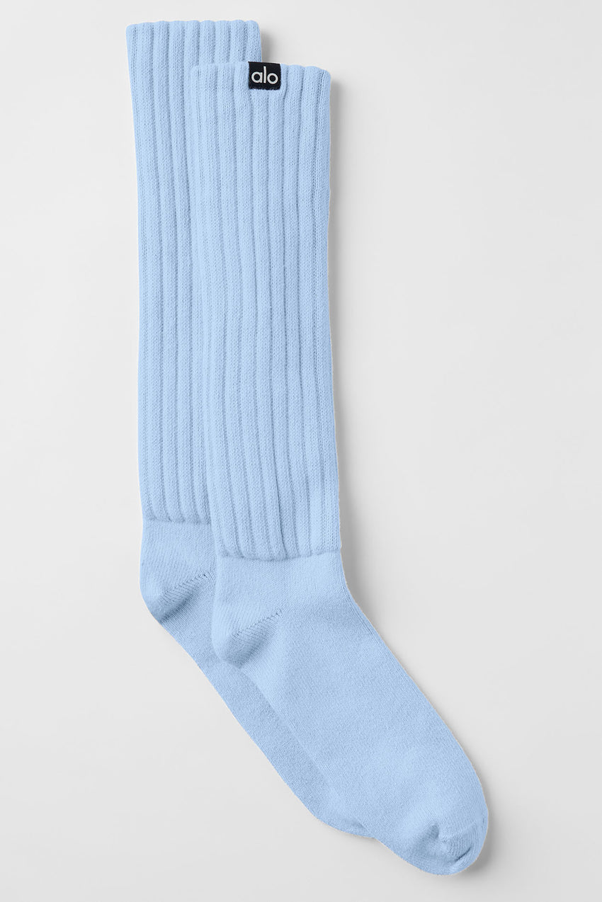 Unisex Scrunch Sock - White