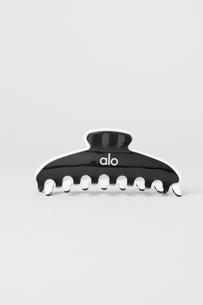 Outline Claw Clip - Black/White