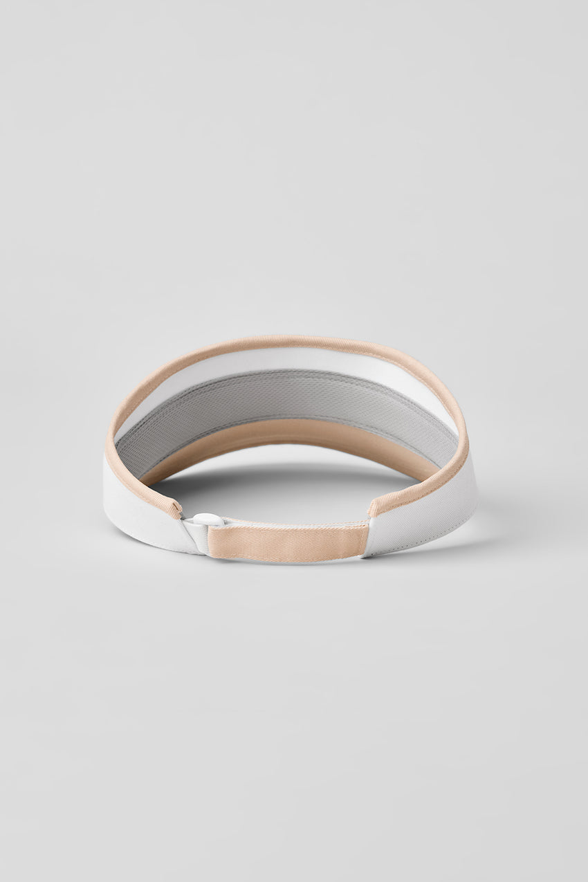 Colorblock Visor - Black/White