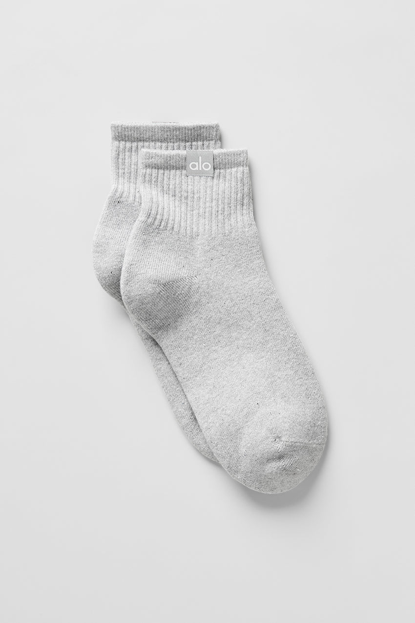 Quarter Crew Street Sock - White