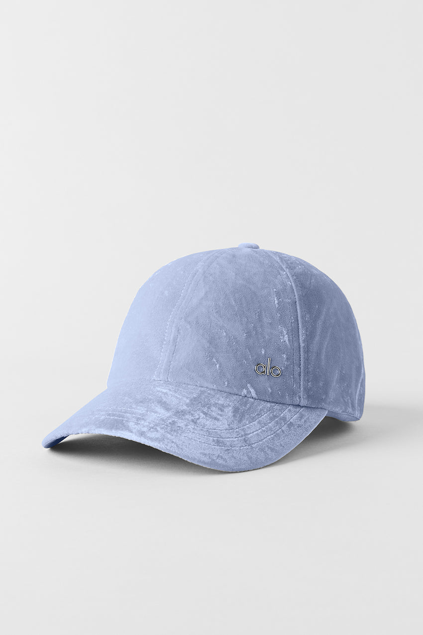 Velvet Off-Duty Cap - Black