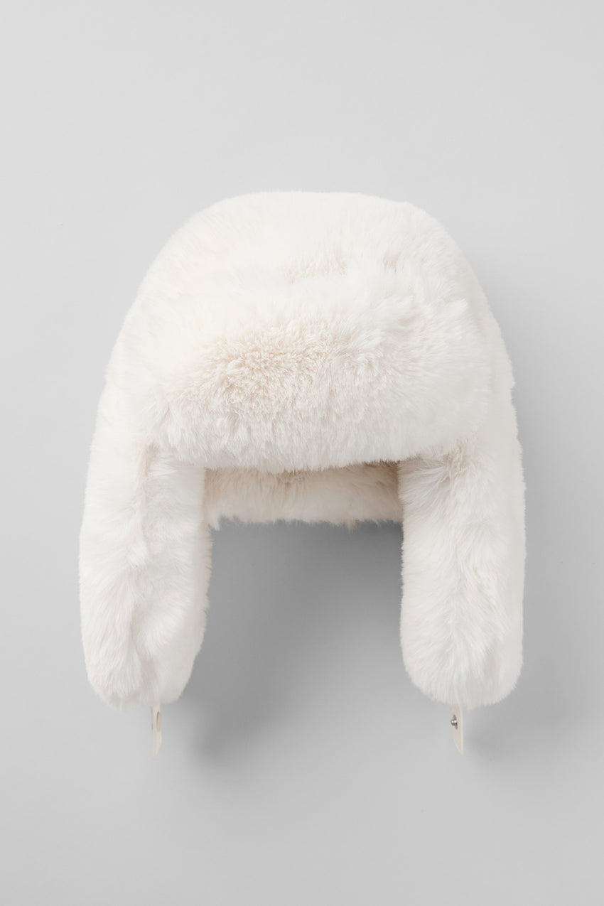 Faux Fur Starstruck Hat - Black