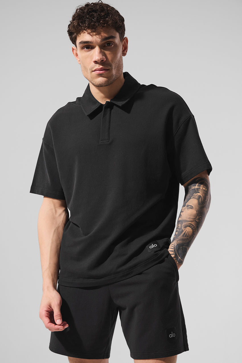 Double Take Short Sleeve Polo - Bone