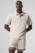 Double Take Short Sleeve Polo - Bone
