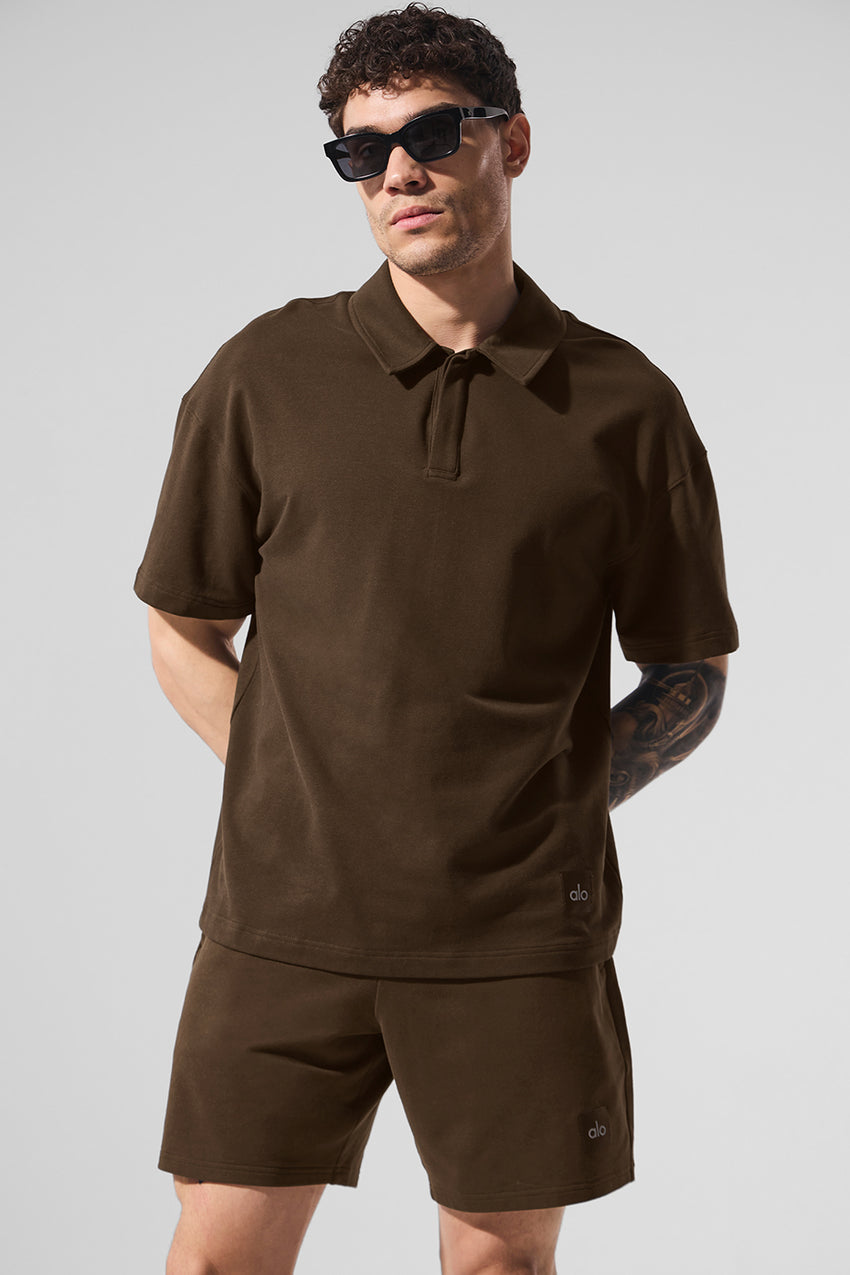 Double Take Short Sleeve Polo - Bone