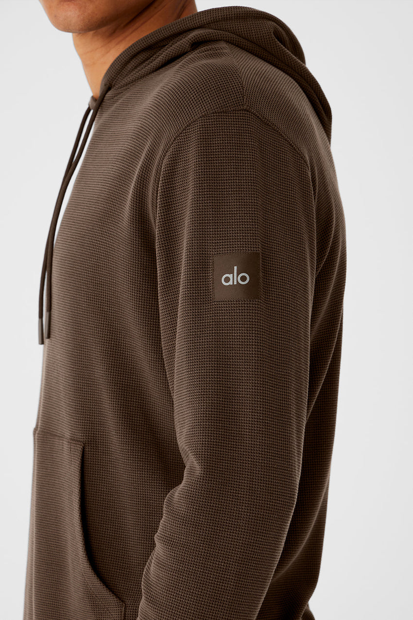 Micro Waffle Fast Break Hoodie - Black