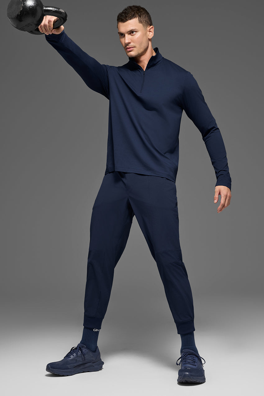 Conquer 1/4 Zip Reform Long Sleeve - Black