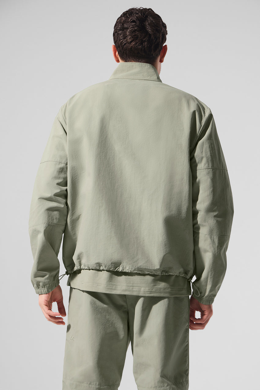 Light Weight Takeaway Track Pullover - Bone