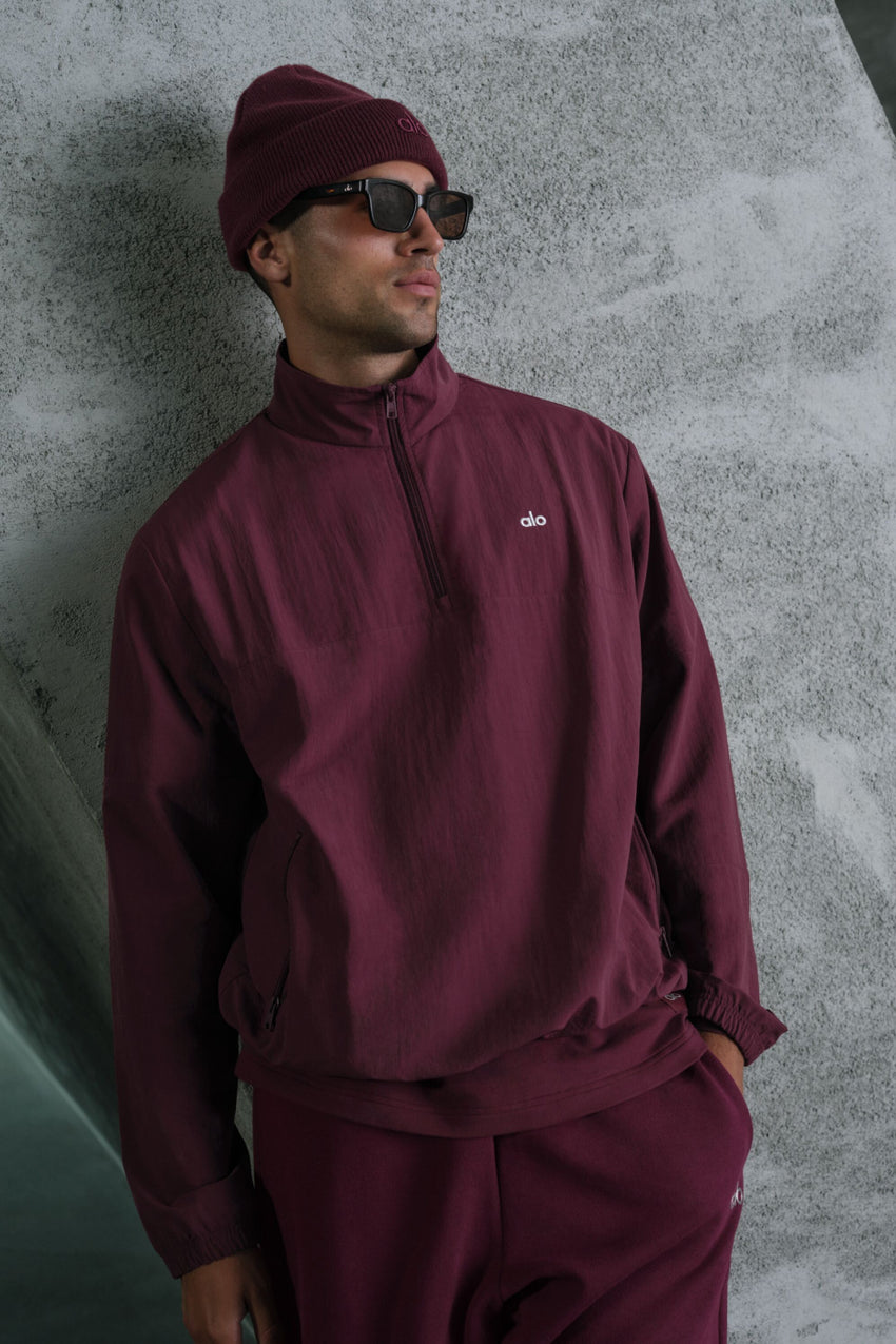 Light Weight Takeaway Track Pullover - Bone