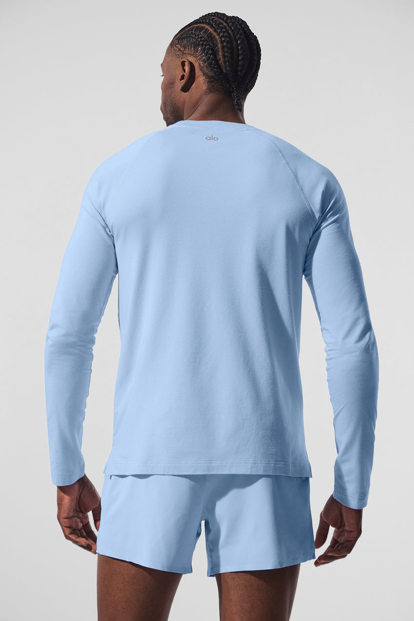 ALO Vapor Crewneck Long Sleeve - Black