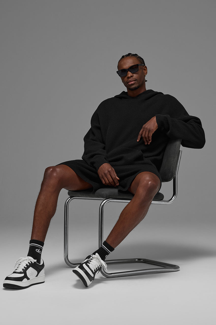 Sports Club Sweater Knit Hoodie - Athletic Heather Grey