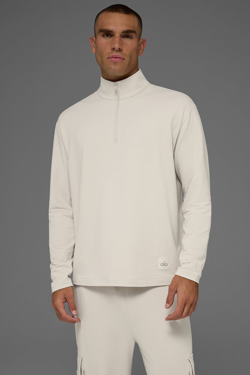 Double Take Long Sleeve 1/4 Zip - Black