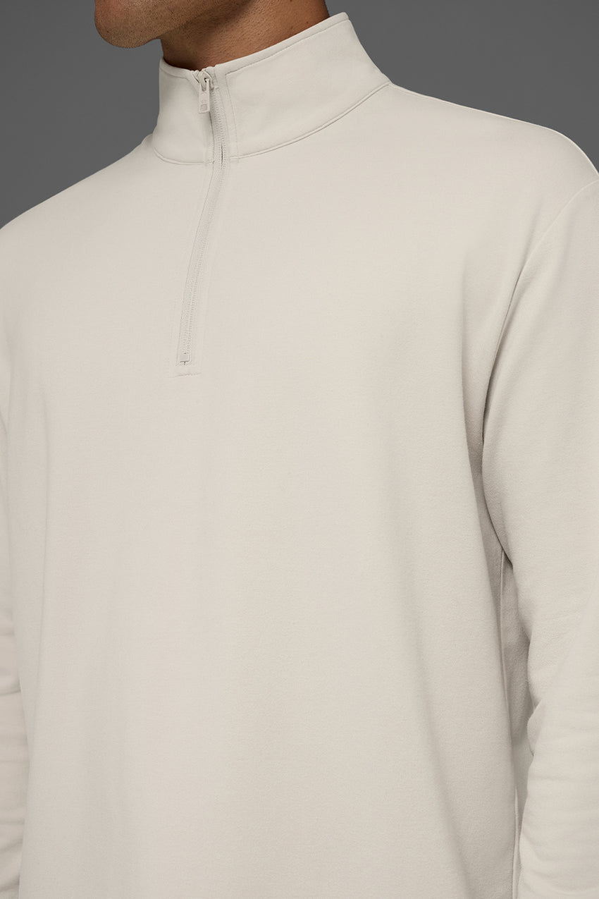 Double Take Long Sleeve 1/4 Zip - Black