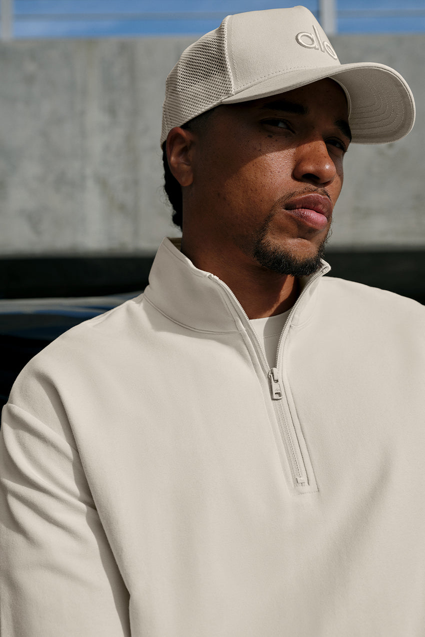 Double Take Long Sleeve 1/4 Zip - Black