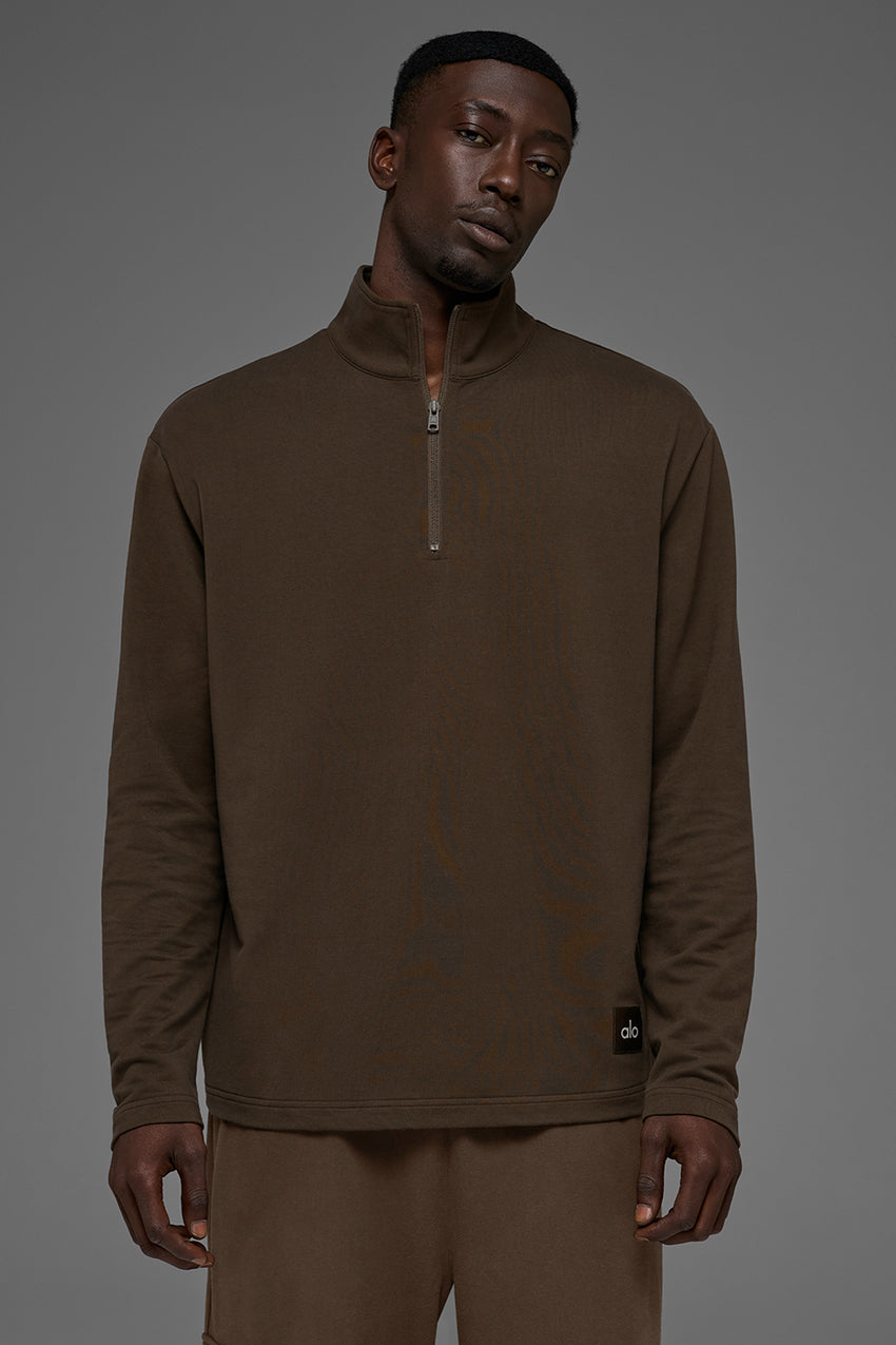 Double Take Long Sleeve 1/4 Zip - Black