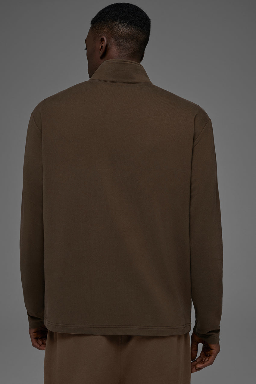 Double Take Long Sleeve 1/4 Zip - Black