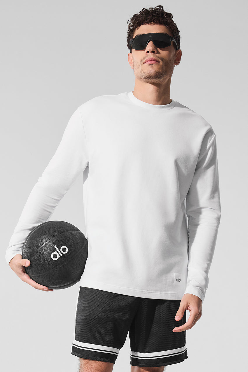 Double Take Long Sleeve Crew - Espresso