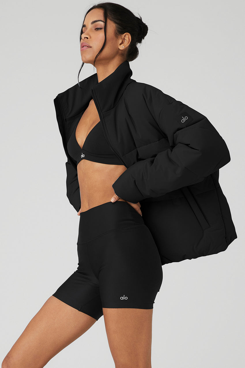 Stretch Woven Street Puffer - Bone
