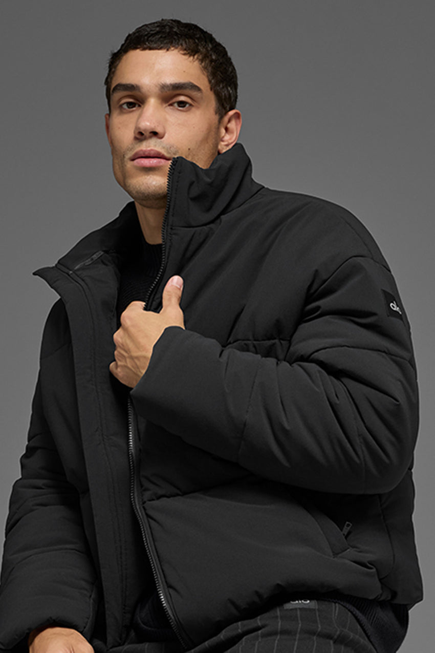 Stretch Woven Street Puffer - Bone