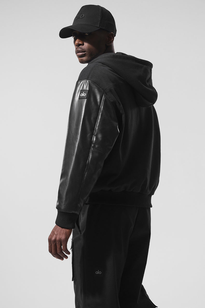 Select Hooded Bomber Jacket - Bone