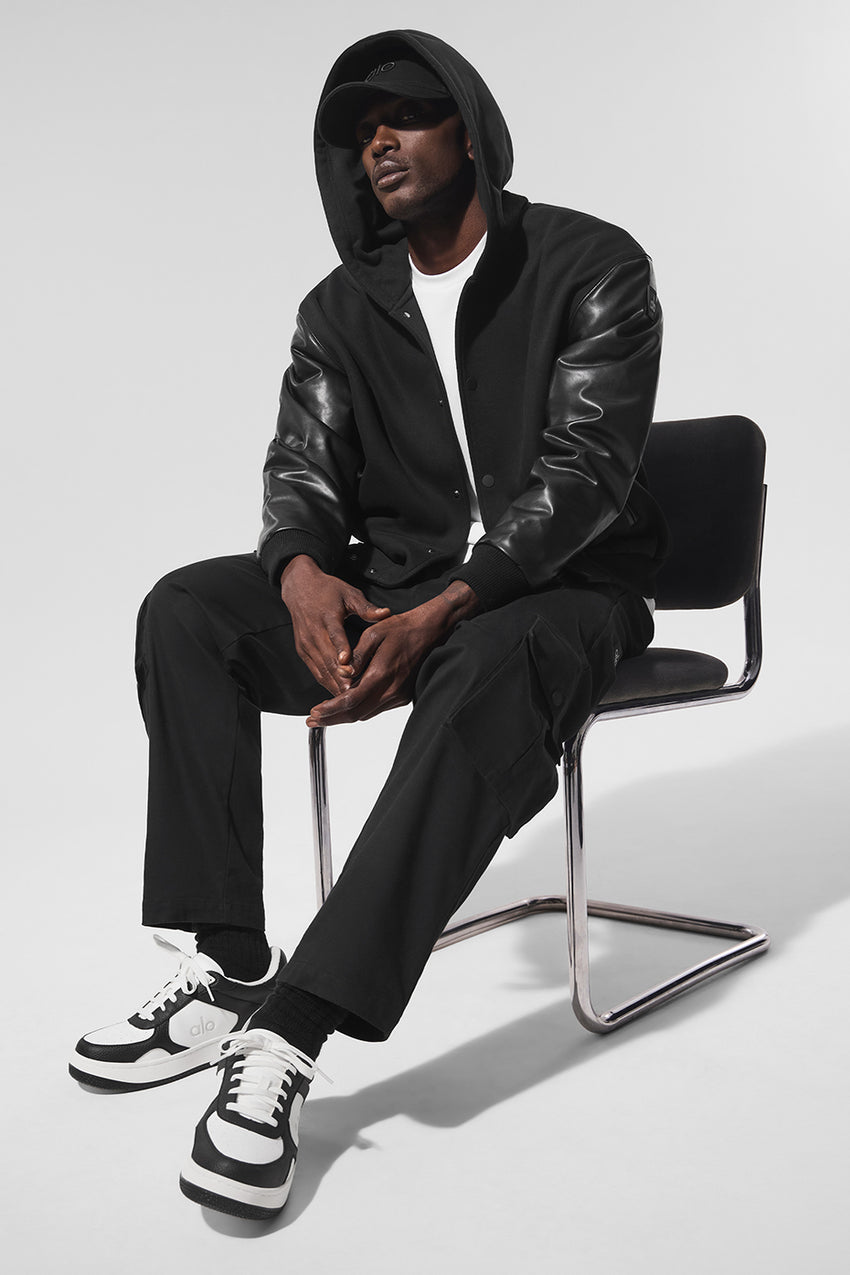 Select Hooded Bomber Jacket - Bone