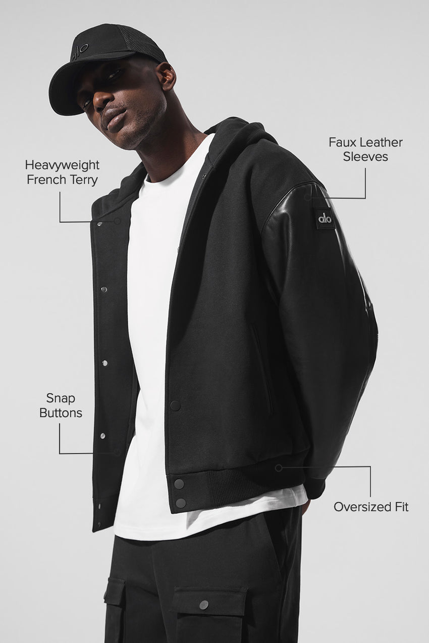 Select Hooded Bomber Jacket - Bone