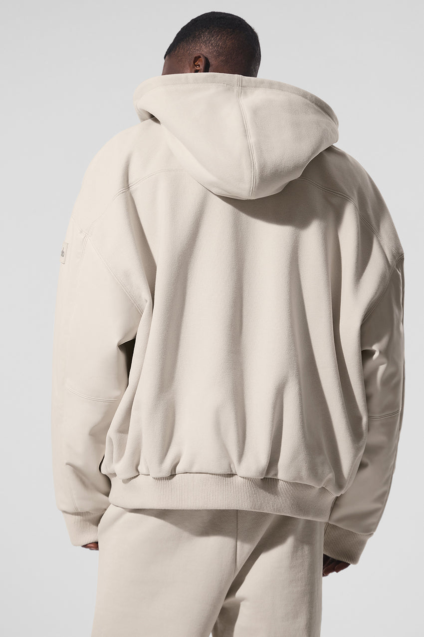 Select Hooded Bomber Jacket - Bone