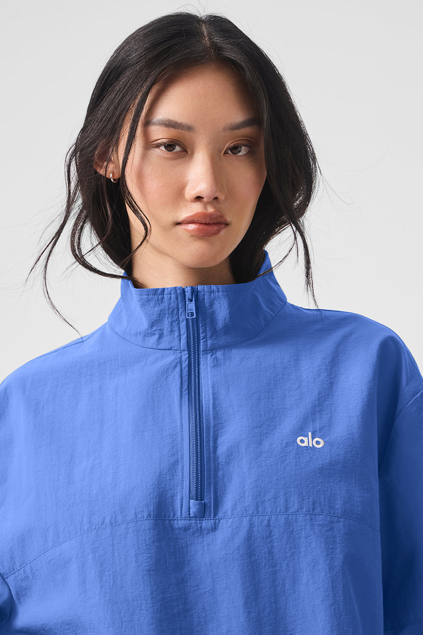 Light Weight Takeaway Track Pullover - Black