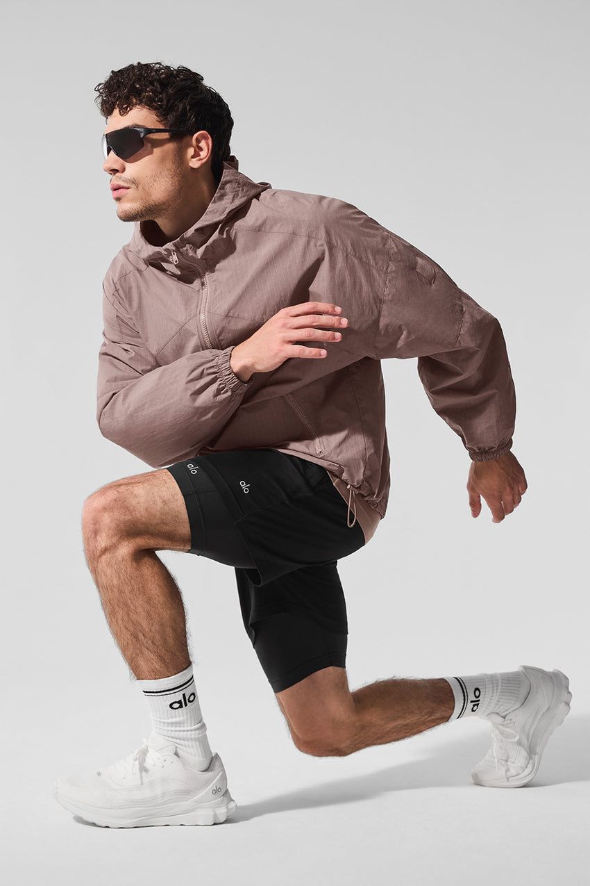 Vantage Nylon Ripstop Track Jacket - Bone