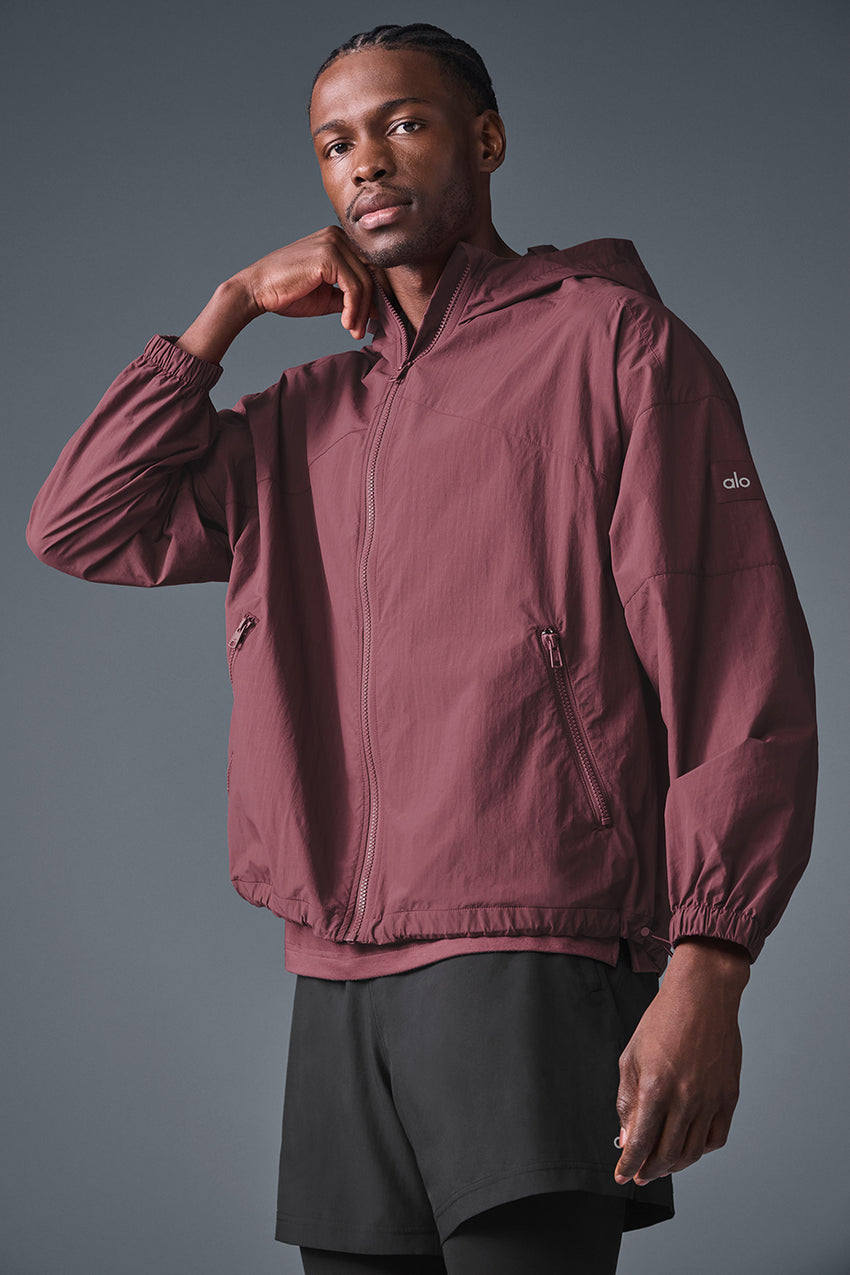 Vantage Nylon Ripstop Track Jacket - Bone