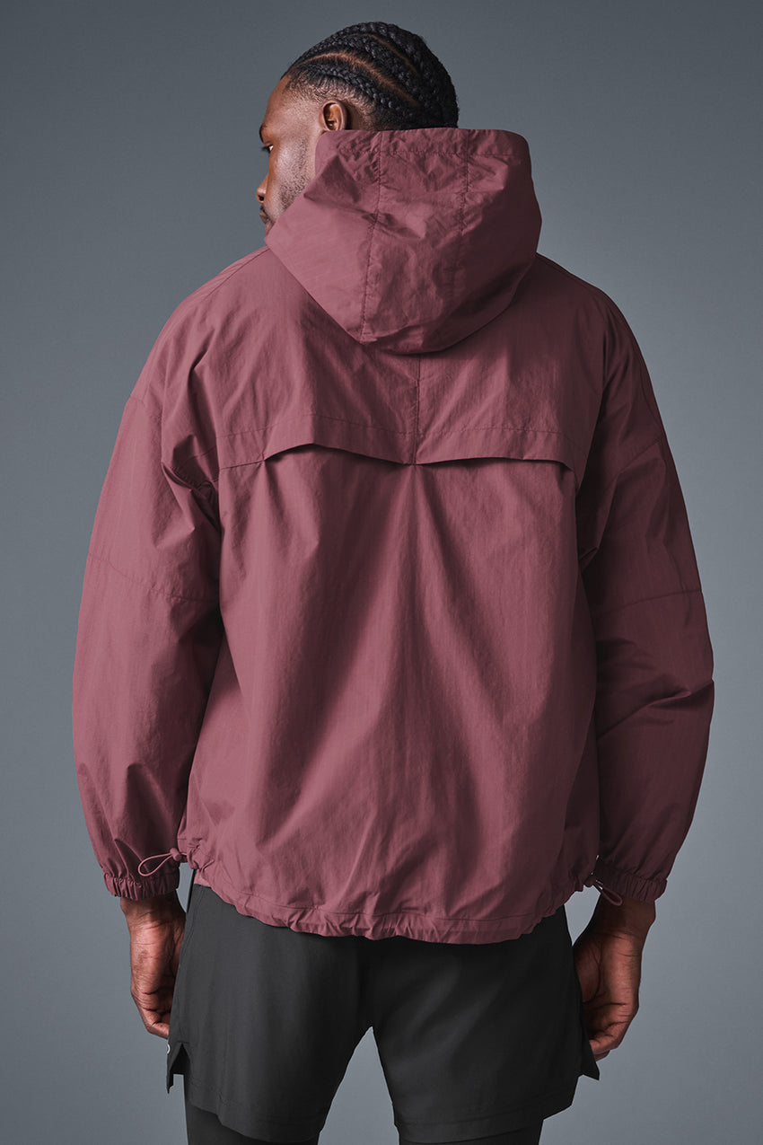 Vantage Nylon Ripstop Track Jacket - Bone