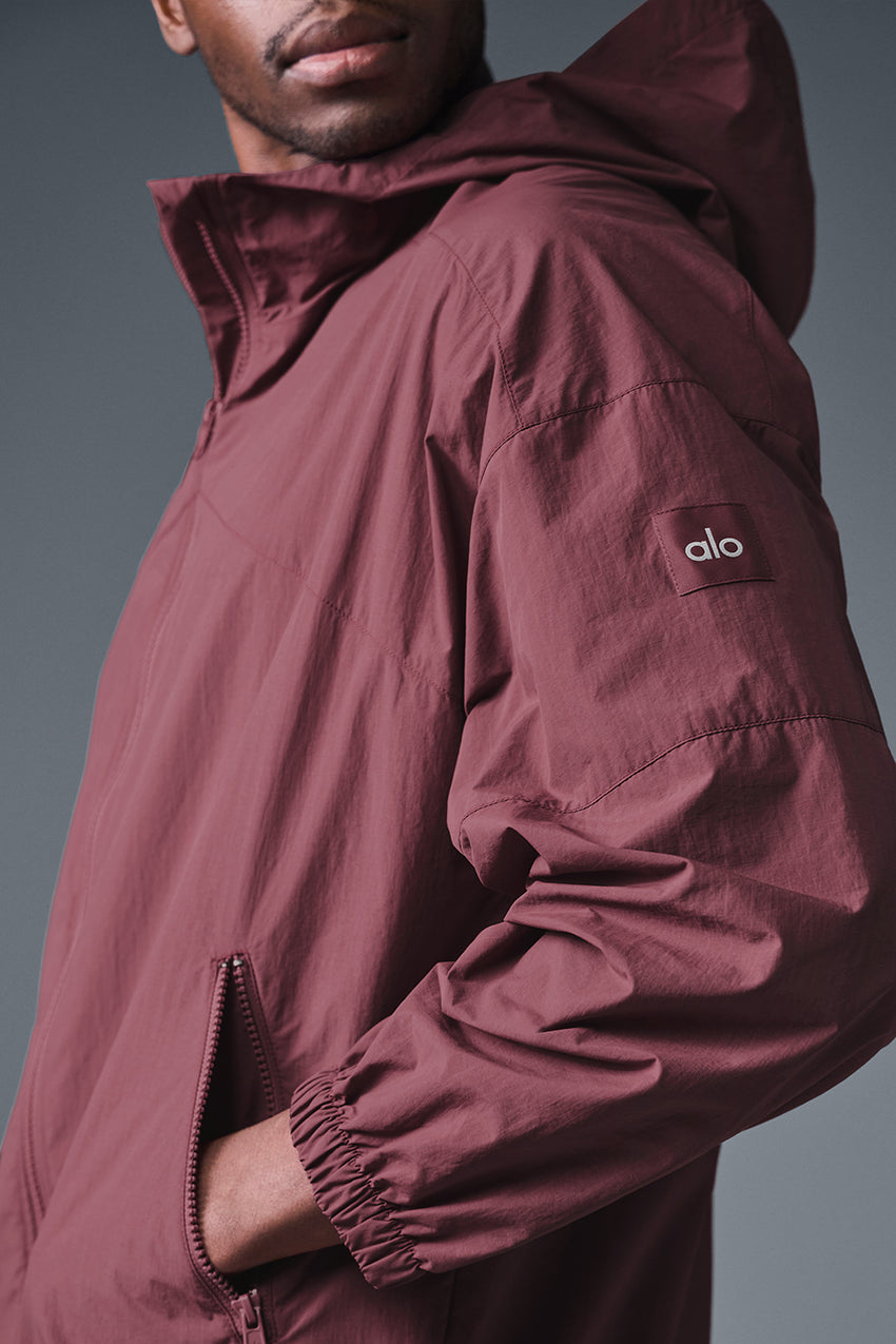 Vantage Nylon Ripstop Track Jacket - Bone