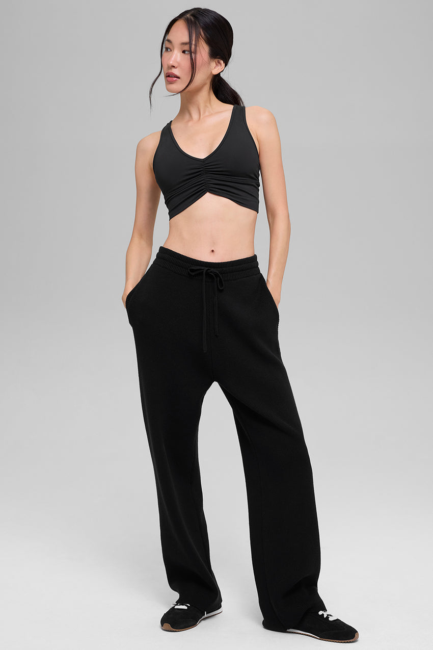Scholar Straight Leg Sweatpant - Espresso