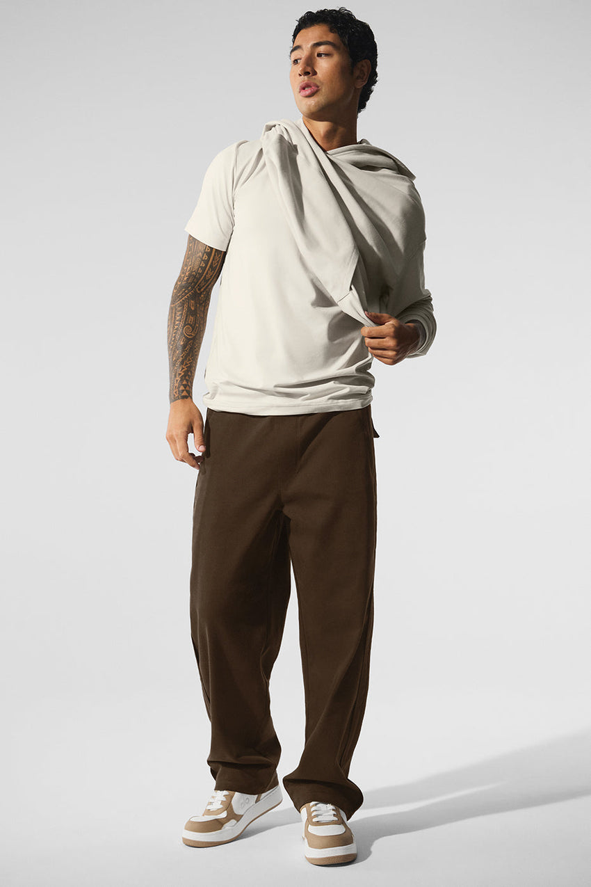 Edition Sueded Straight Leg Pant - Black