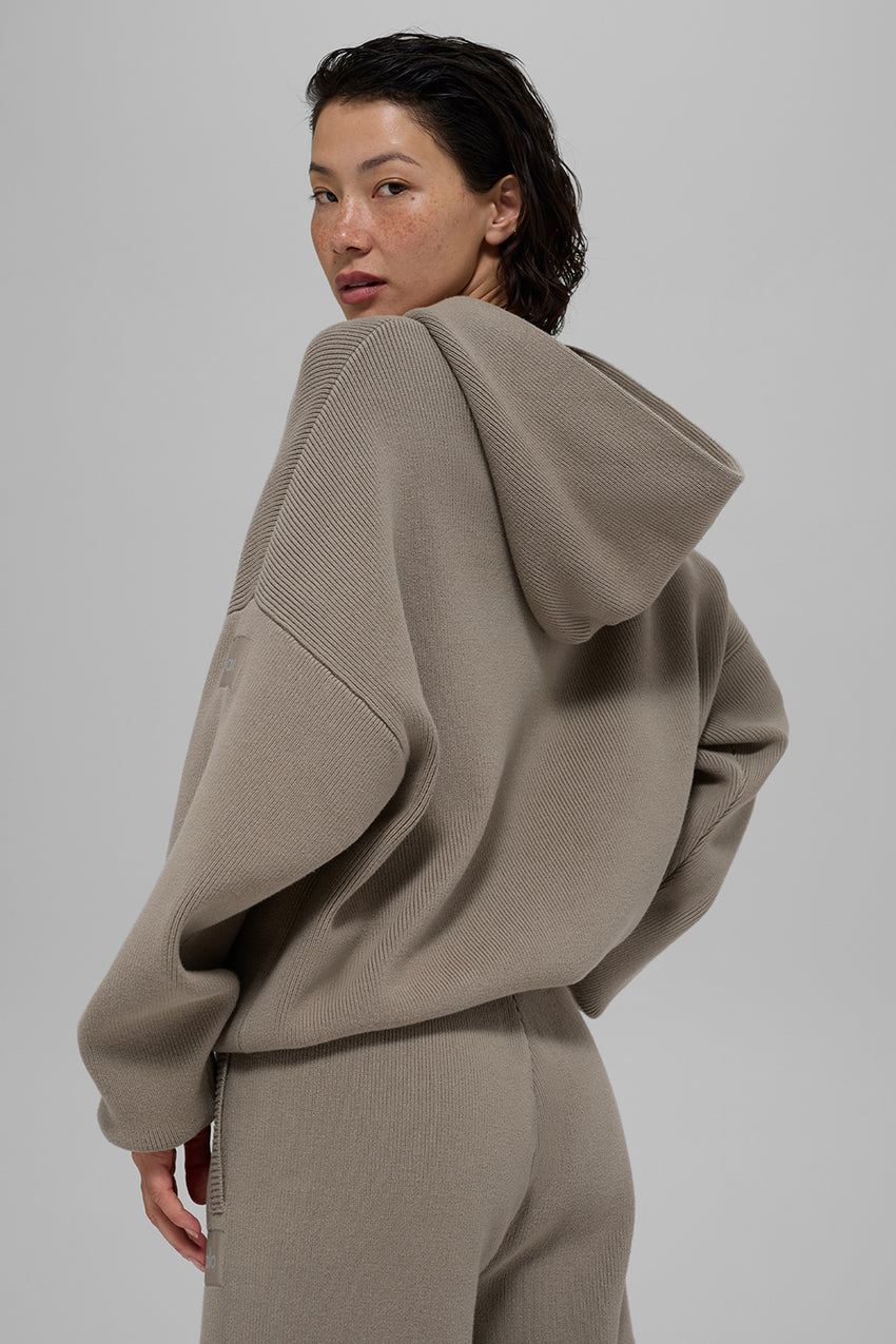 Scholar Hooded Sweater - Ivory