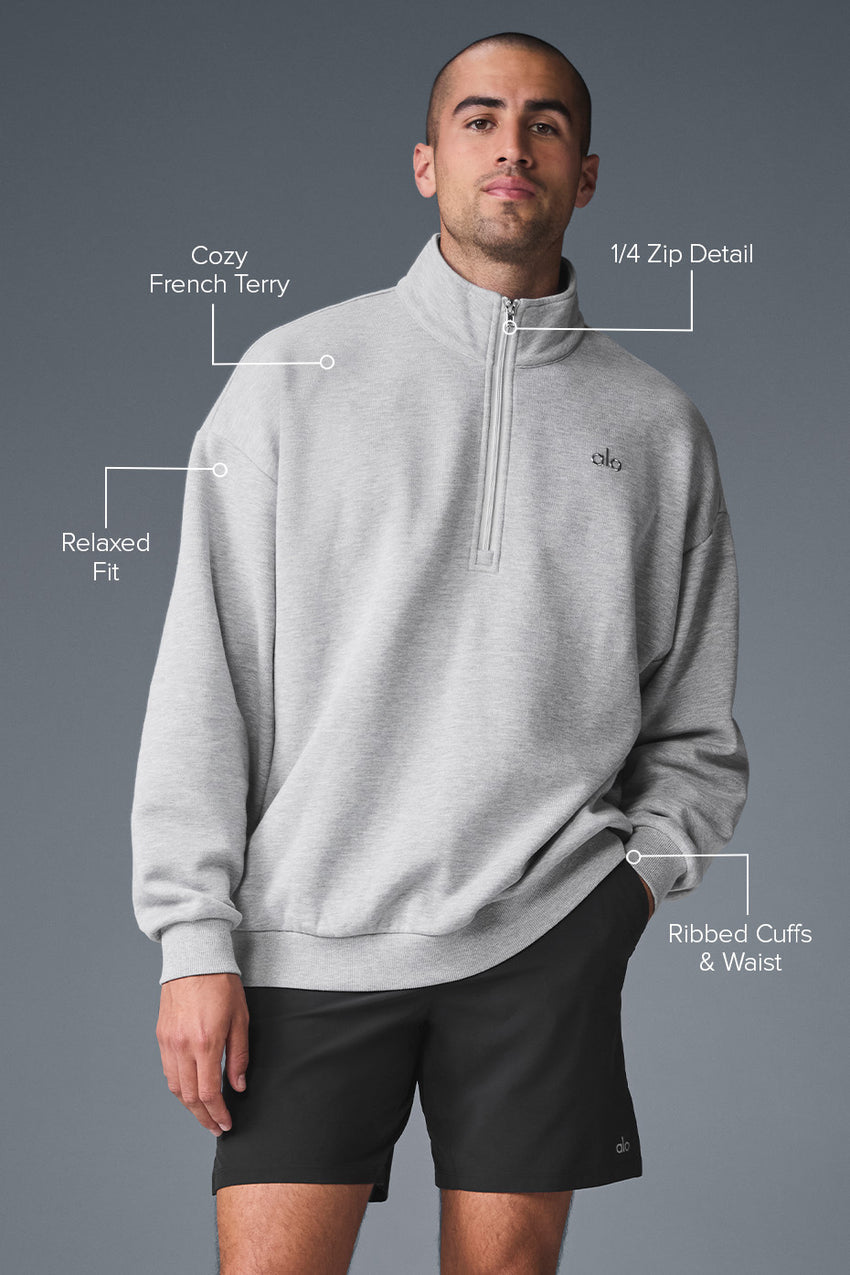 Accolade 1/4 Zip Pullover - Black