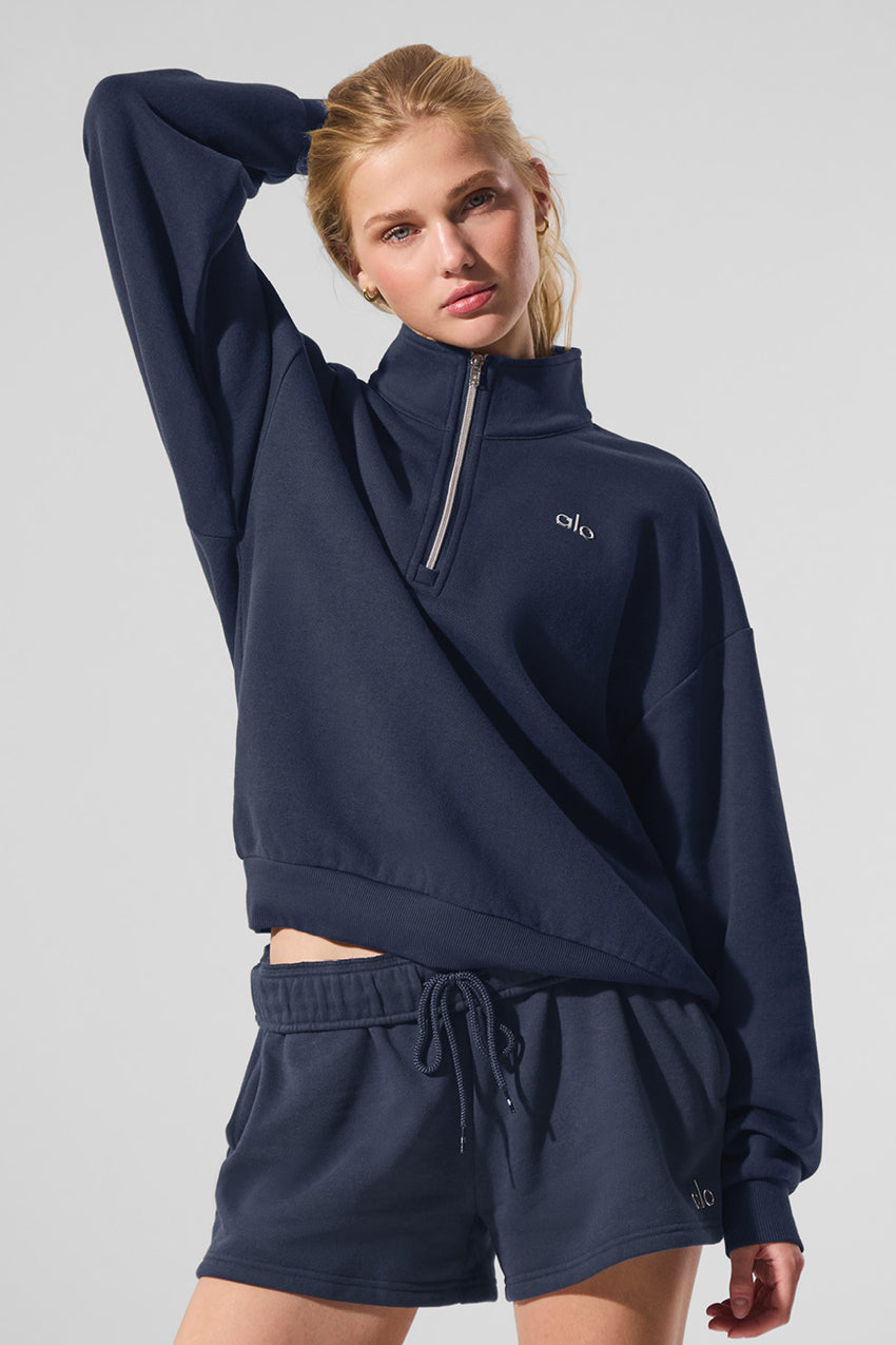 Accolade 1/4 Zip Pullover - Black