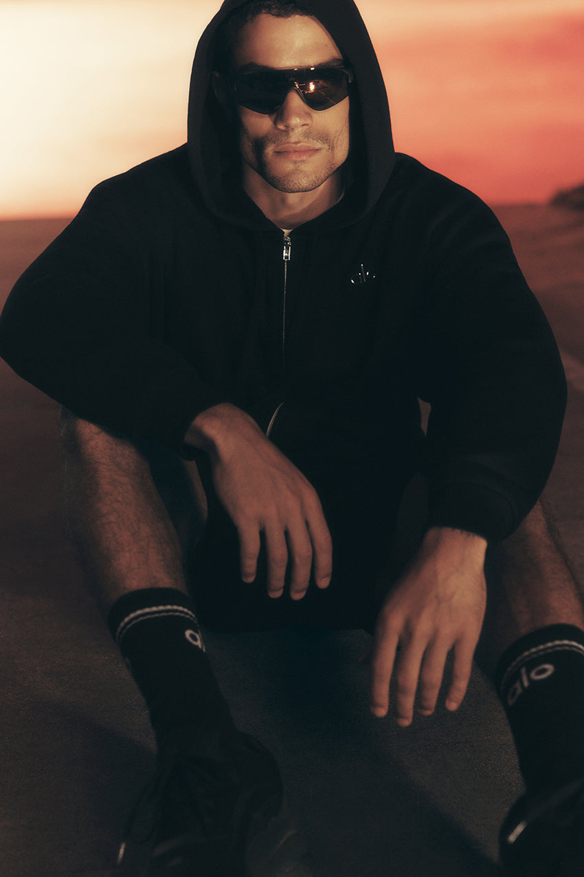 Accolade Full Zip Hoodie - Black